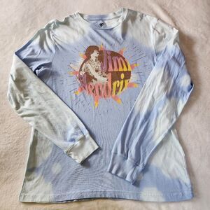 Authentic Hendrix Blue Long Sleeve Tshirt Graphics Size Medium New With Tags